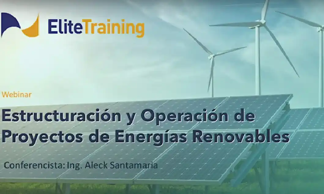 Estructuración y Operación de Proyectos de Energías Renovables : Webinar